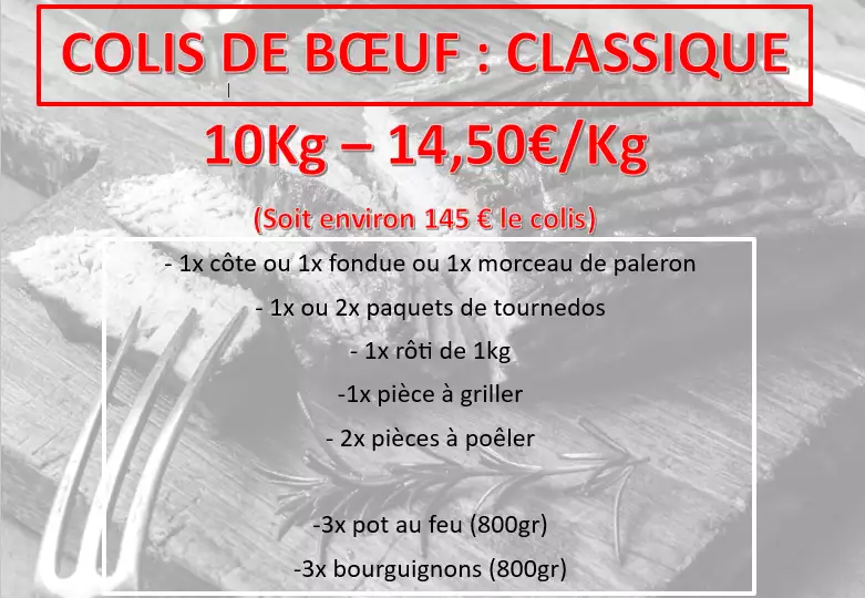 Colis classique - 10kg